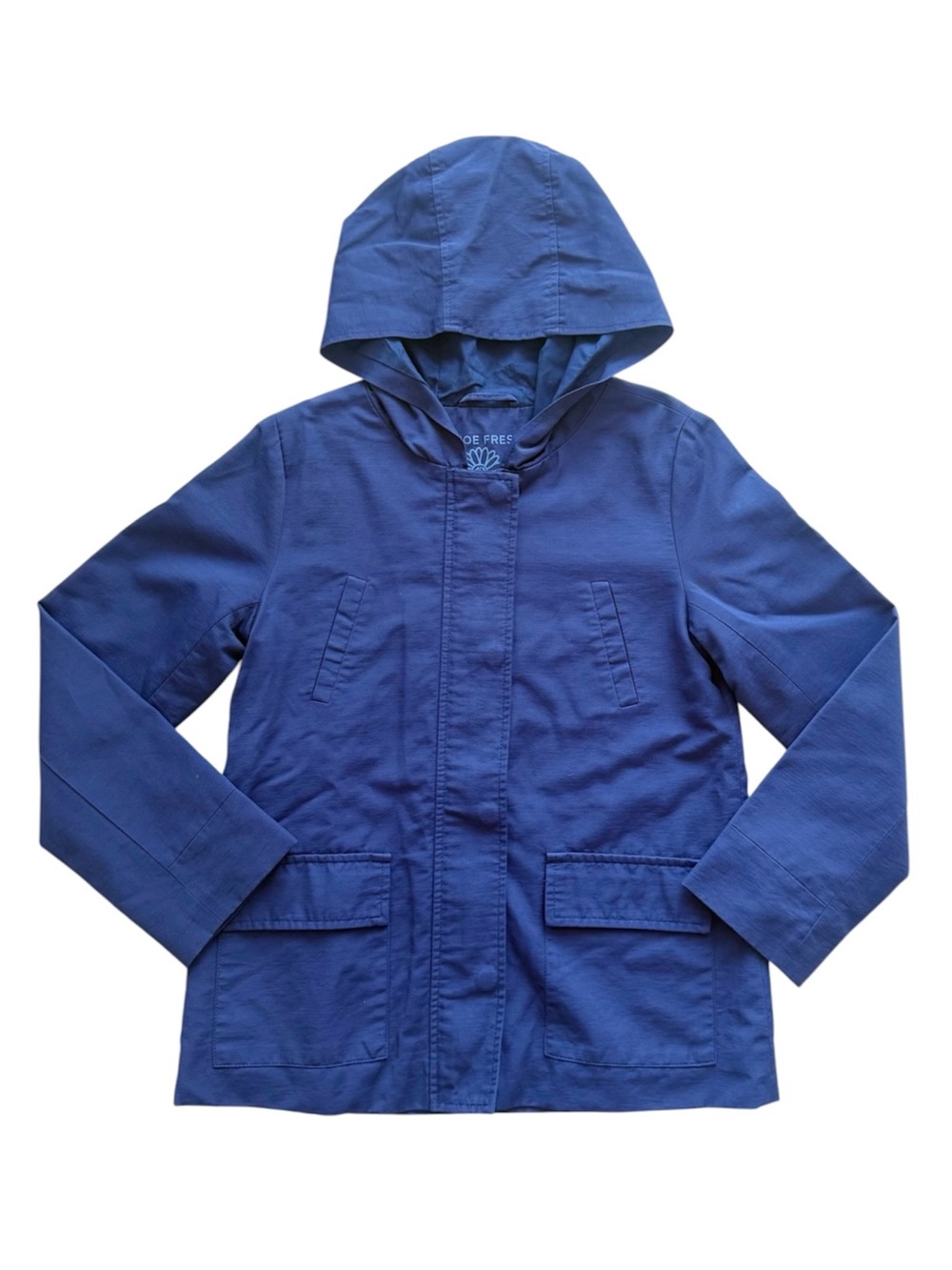 Joe Fresh Blue Hooded Utility Jacket Size 10/12